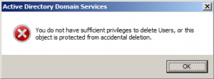 Active Directory - Error