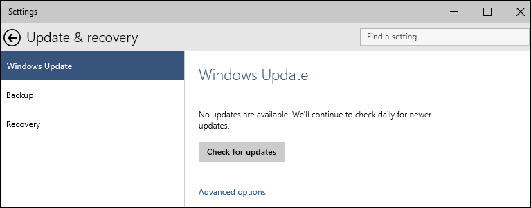 The new Windows Update