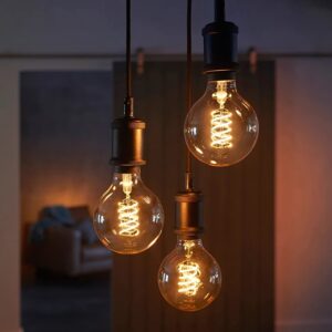 3 x Filament E27 Globe bulbs