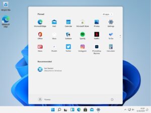 New Start menu in Windows 11