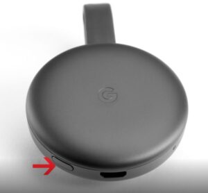 Google Chromecast factory reset button